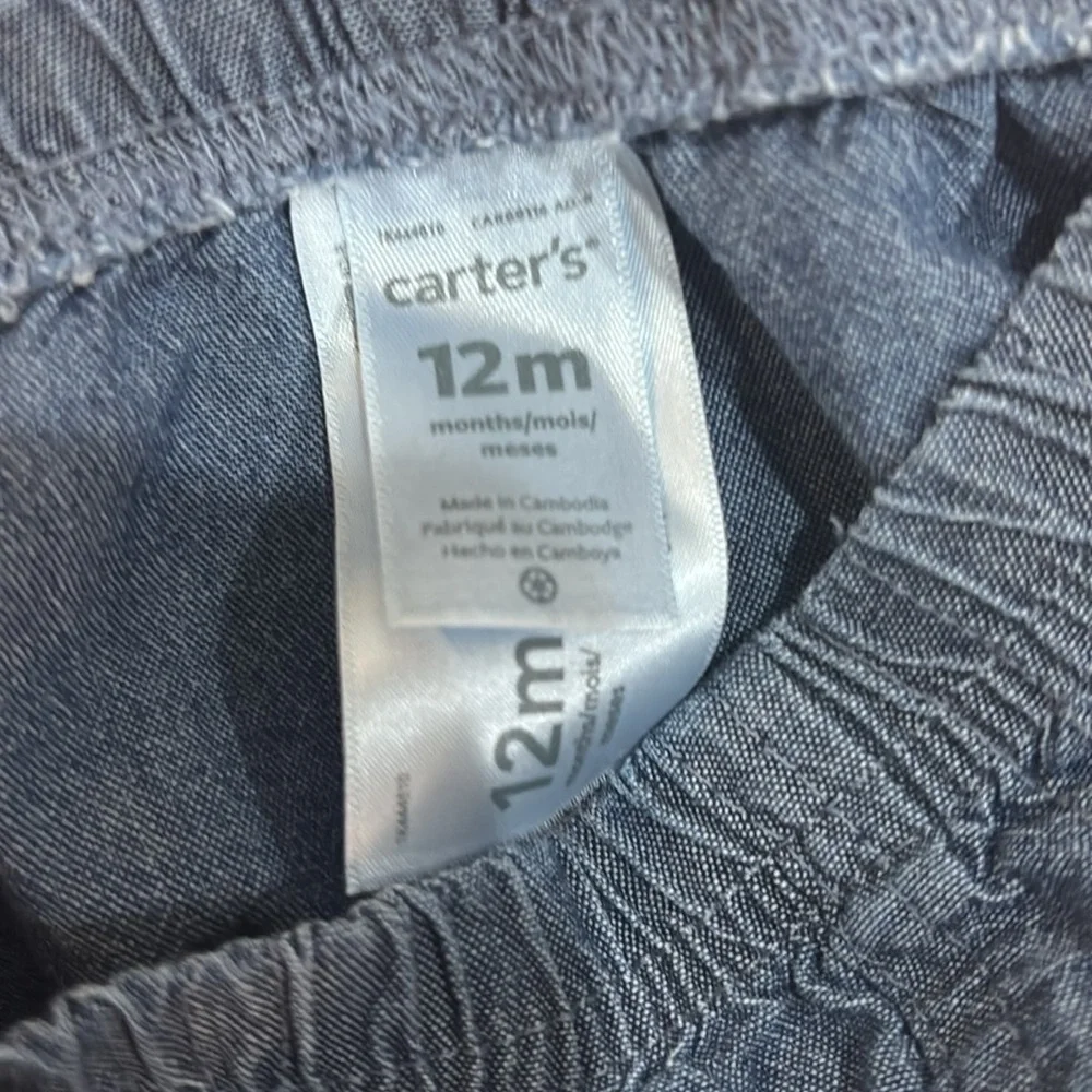 Carters 12 months blue Jean shorts baby boy!
